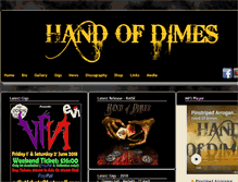 Tablet Screenshot of handofdimes.com